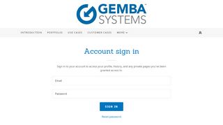 
                            5. Login | Gemba Systems - Gemba Portal