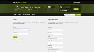 
                            9. Login - Global Challenge Golf - Global Challenge Portal