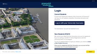 
Login - Greenwich Students' Union  
