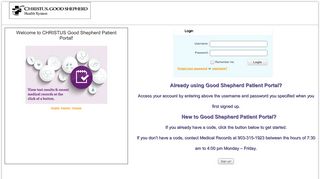 
Login - GSMC Patient Portal
