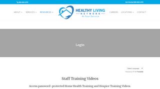 
                            4. Login | Healthy Living Network