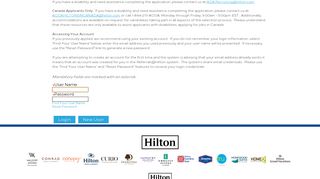 
                            4. Login - Hilton Select Portal
