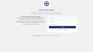 Login  Holy Trinity School