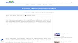 
                            3. Login Hotspot Mikrotik Tanpa Autentikasi Login (Bypass ... - Cara Masuk Mikrotik Tanpa Portal