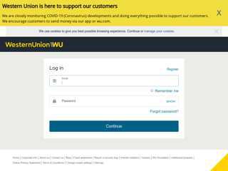
                            5. Login in to your Western Union DE Profile - Money Transfer