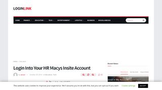 
                            7. Login Into Your HR Macys Insite Account - Login Link - Hr Insite Login