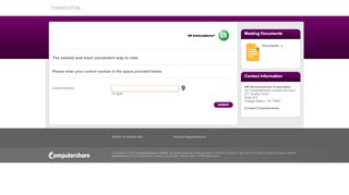 
Login - InvestorVote, Computershare Limited  
