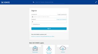 
                            2. Login - IONOS - 1and1 Internet Webmail Portal