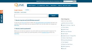 
                            3. Login Issues - Q Link FAQ - Q Link Wireless - Myqlink Portal Account