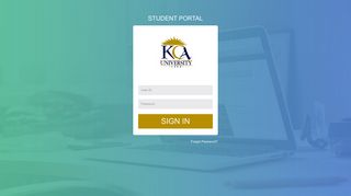 LogIn - Kca Student Portal
