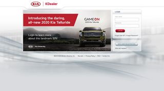 Login - KDealer - Kia Ddms Login