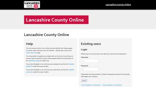 
                            8. Login - Lancashire County Council - Lancashire Portal