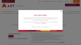 
                            1. Login Landing Page - AST - Ast Portal Canada