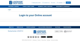 
                            1. Login - Landmark Credit Union - Landmarkcu Portal