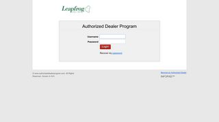 
                            2. Login - LFO Authorized Dealer - Comcast Authorized Dealer Portal