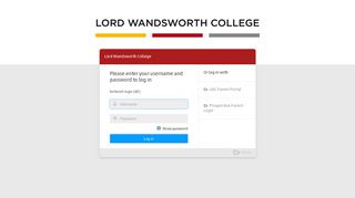 
                            1. Login - Lord Wandsworth College - Lwc Vle Login