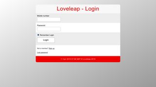 
                            1. Login - Loveleap - Loveleap Sign In