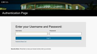 
                            2. Login - Loyola Marymount University Authentication - Prowl Portal