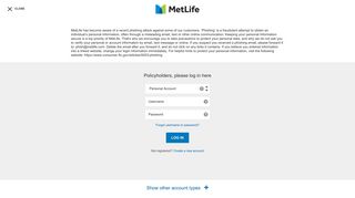 
                            1. Login - MetLife - Metauto Portal