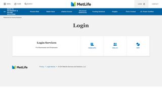 
                            4. Login - MetLife - Metlife Employee Retirement Portal