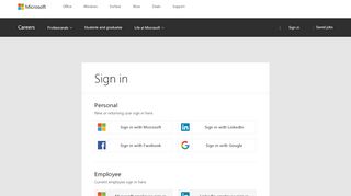 
                            9. Login | Microsoft Careers