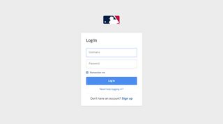 Login | MLB.com - White Sox Season Ticket Portal