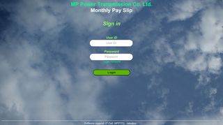 
                            9. Login - Monthly Pay Slip - mpptcl - Dsc Payslip Portal