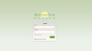 
                            3. Login - Morningstar Health Portal