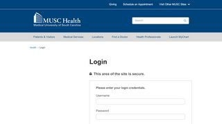 
                            5. Login | MUSC Health | Charleston SC - Mychart Muschealth Com Portal