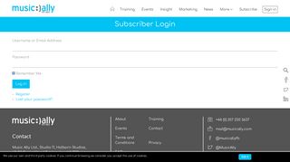 
                            2. Login - Music Ally - Musically Portal With Your Username