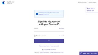 
                            6. Login - My Account - Telstra - Telstra 24x7 Portal My Account