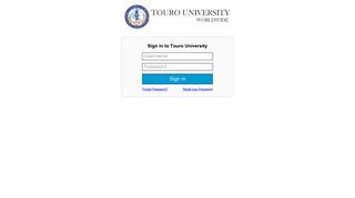 
                            4. Login - My TUW - Touro University Worldwide - Touroone Student Portal