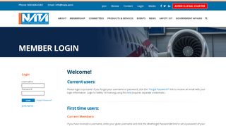 
                            8. Login - National Air Transportation - Nata Portal Page