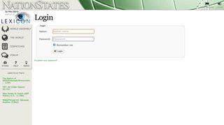 
                            5. Login - NationStates - Statesnet Portal