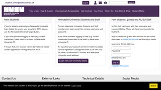 Login - Newcastle University Students' Union - Outlook Newcastle University Portal