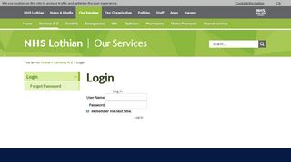 
                            6. Login - NHS Lothian - Nhs Scotland Portal