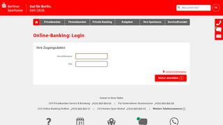 
                            4. Login Online-Banking - Berliner Sparkasse - Salzburger Sparkasse Netbanking Portal