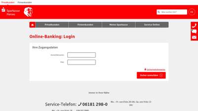 
                            8. Login Online-Banking - Sparkasse Hanau