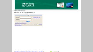 Login or Register New User - First Savings Credit Card - Blazecc Com Portal