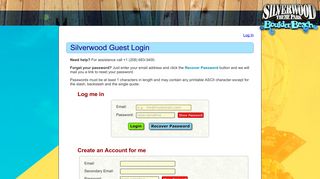 Login or Register - Silverwood Theme Park