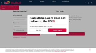 
Login or Registration - Red Bull Shop  
