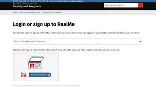 
Login or sign up to RealMe | New Zealand Passports  
