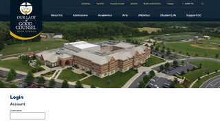 
                            8. Login - Our Lady of Good Counsel High School - Olney, MD - Mybackpack Login
