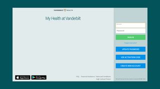 
                            7. Login Page - My Health - Vanderbilt Email Portal Page