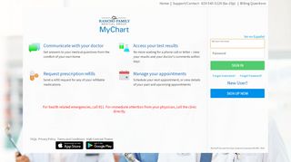 
                            2. Login Page - MyChart - Rancho Medical Patient Portal