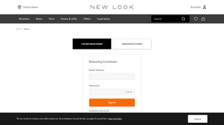 
                            2. Login Page | New Look UK - New Look Card Portal
