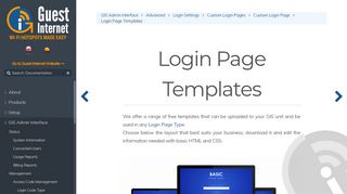 
Login Page Templates | Guest Internet  
