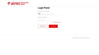 
                            1. Login Panel - Portal Airtel Bank Retailer