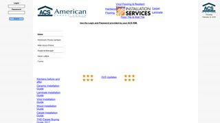 
                            3. Login Password Use the Login and Password provided by ... - American Carpet South Portal