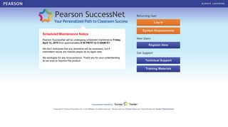
Login - Pearson SuccessNet

